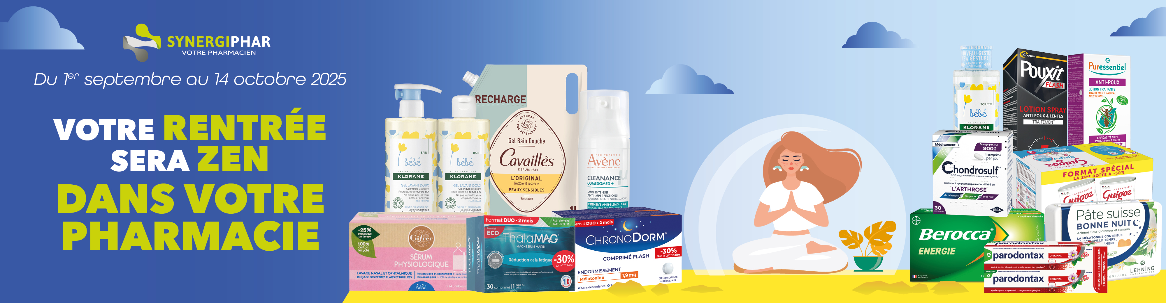 Promotions produits en pharmacie 1er septembre - 14 octobre